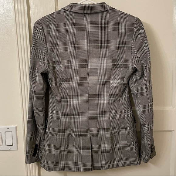 H&M Fitted Plaid Blazer Jacket - Picture 2 of 4